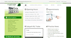 Desktop Screenshot of oakparkmedicalcentre.com